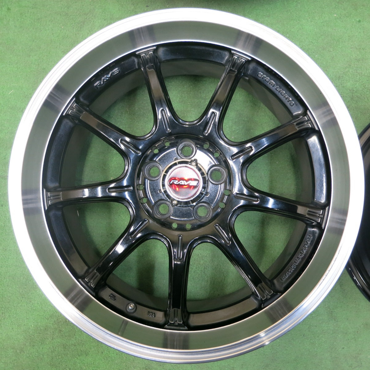[送料無料] 4本価格★RAYS GRAM LIGHTS 57GAINER 18インチ ホイール レイズ グラムライツ 18×7.5J PCD100/5H★4110802SYホ