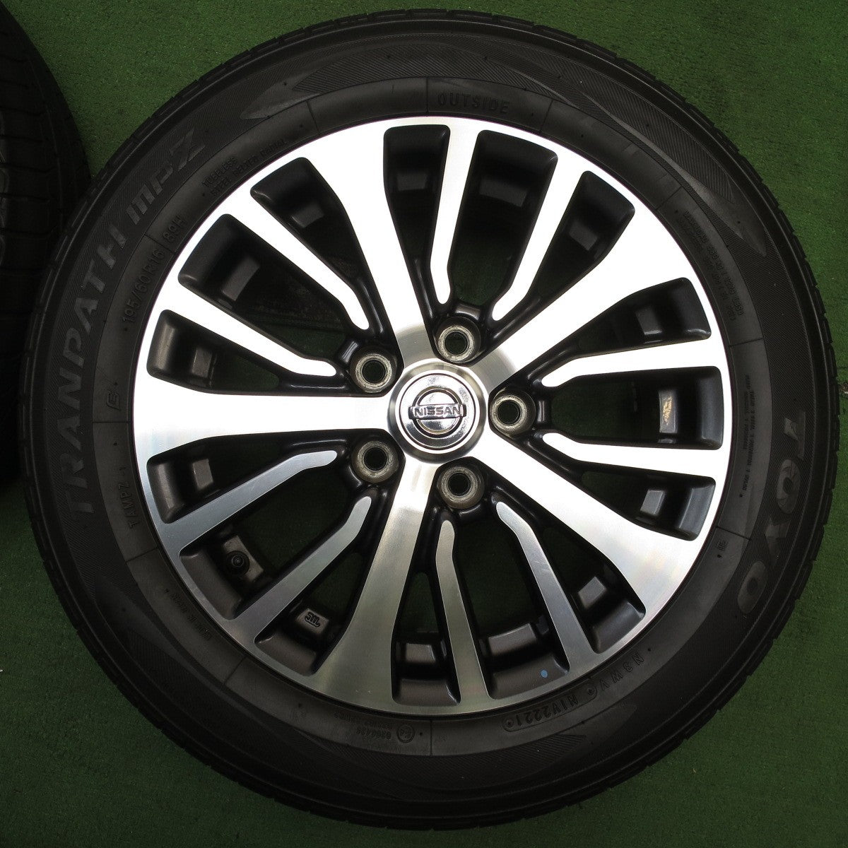 バリ溝！21年！9分★日産 C26 セレナ ハイウェイスター 純正 195/60R16 トーヨー トランパス MPZ 16インチ PCD114.3/5H★5062301NJノ