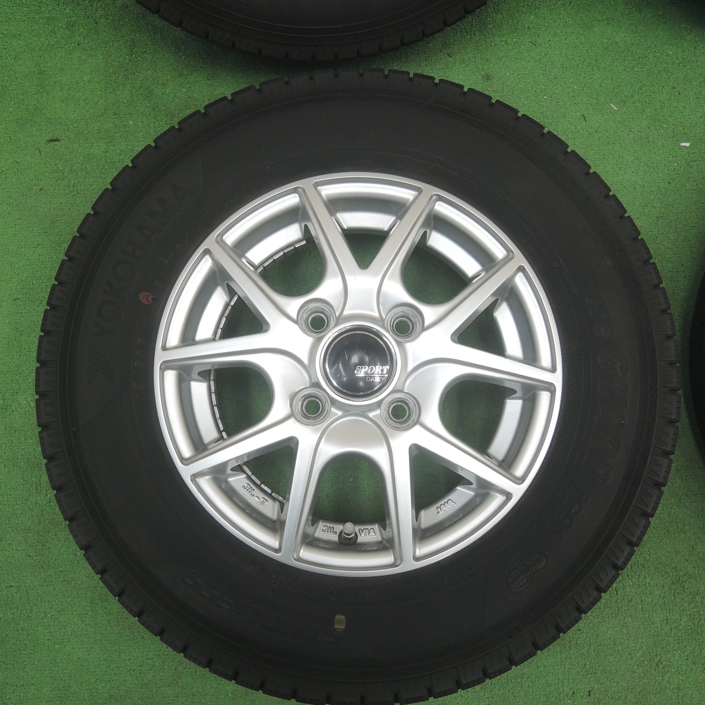 バリ溝！22年！9分★スタッドレス 145/80R12 80/78N ヨコハマ アイスガード iG91 SPORT DAISY 12インチ PCD100/4H★5042303TTス