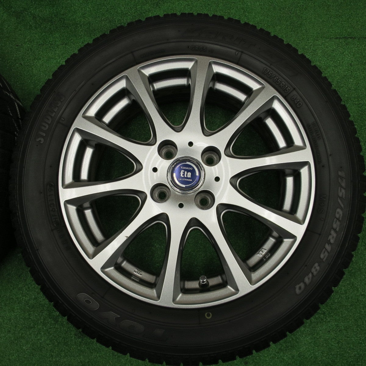 バリ溝！8.5分★スタッドレス 175/65R15 トーヨー ガリット G5 TIRADO Eta LA STRADA ティラード ラストラーダ 15インチ PCD100/4H★5122803NKス