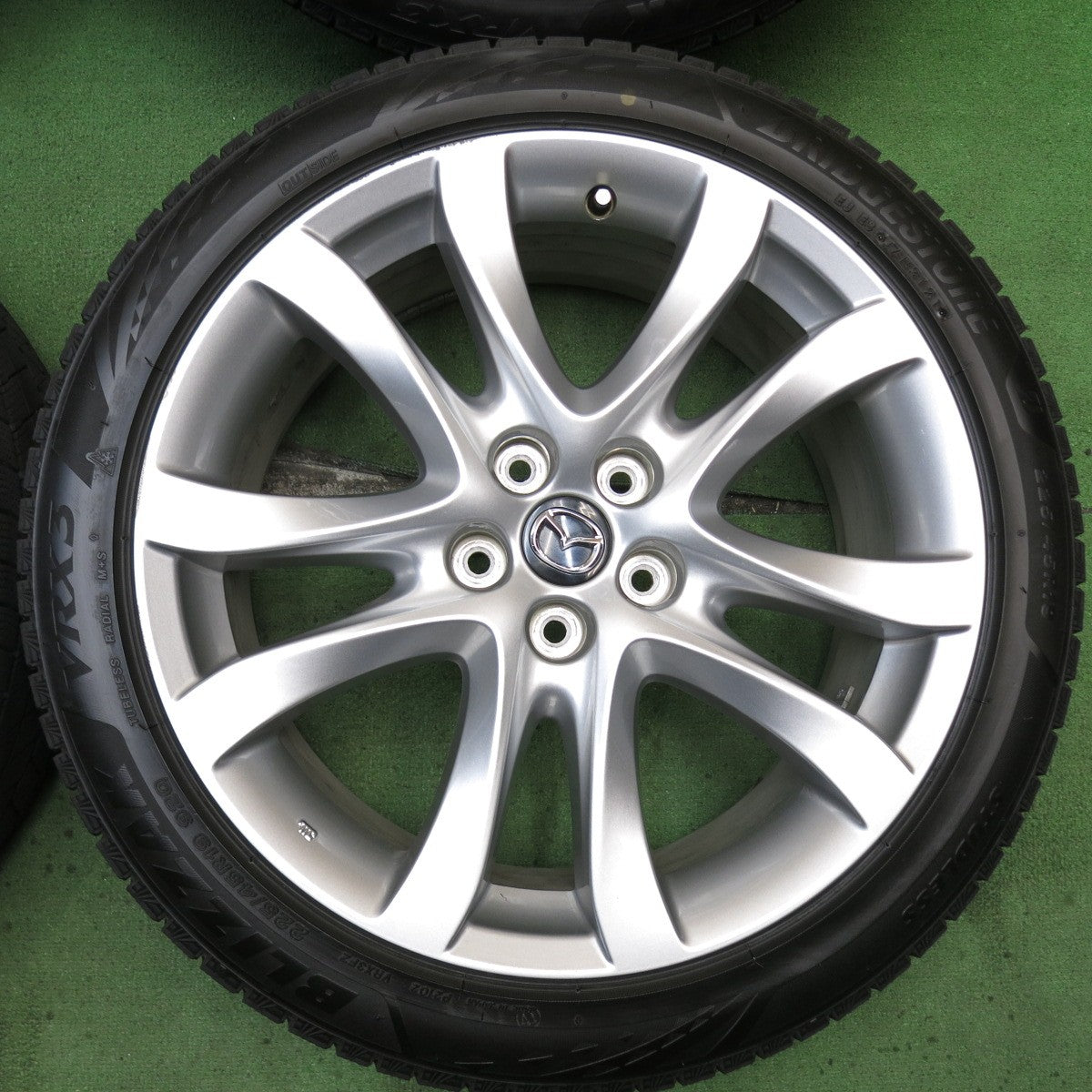 4本価格◎マツダ GJ系 アテンザ 純正 225/45R19 スタッドレス ブリヂストン ブリザック VRX3 19インチ PCD114.3/5H◎6083102KKス