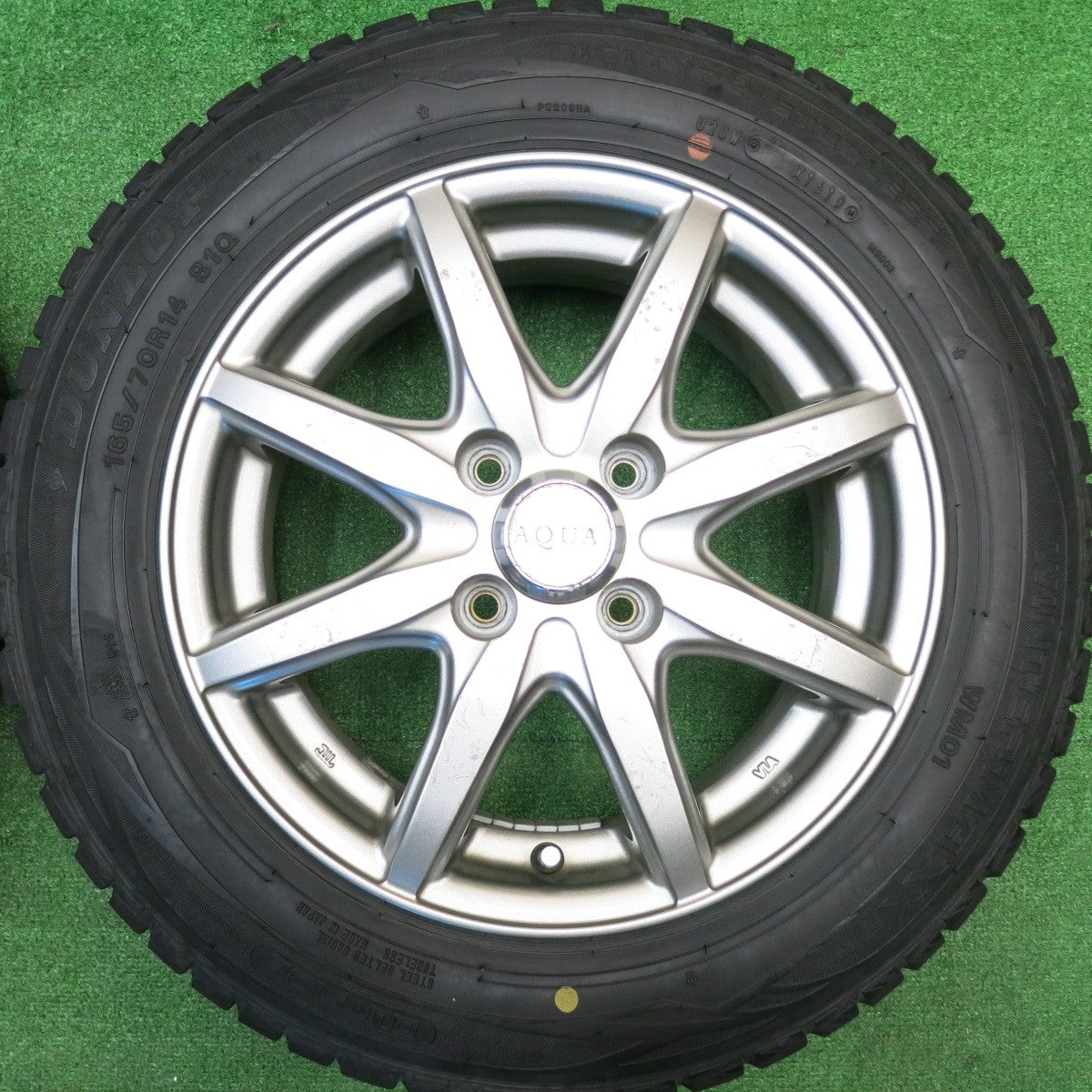 4本価格★スタッドレス 165/70R14 ダンロップ ウインターマックス WM01 AQUA アクア 14インチ PCD100/4H★5103004HAス