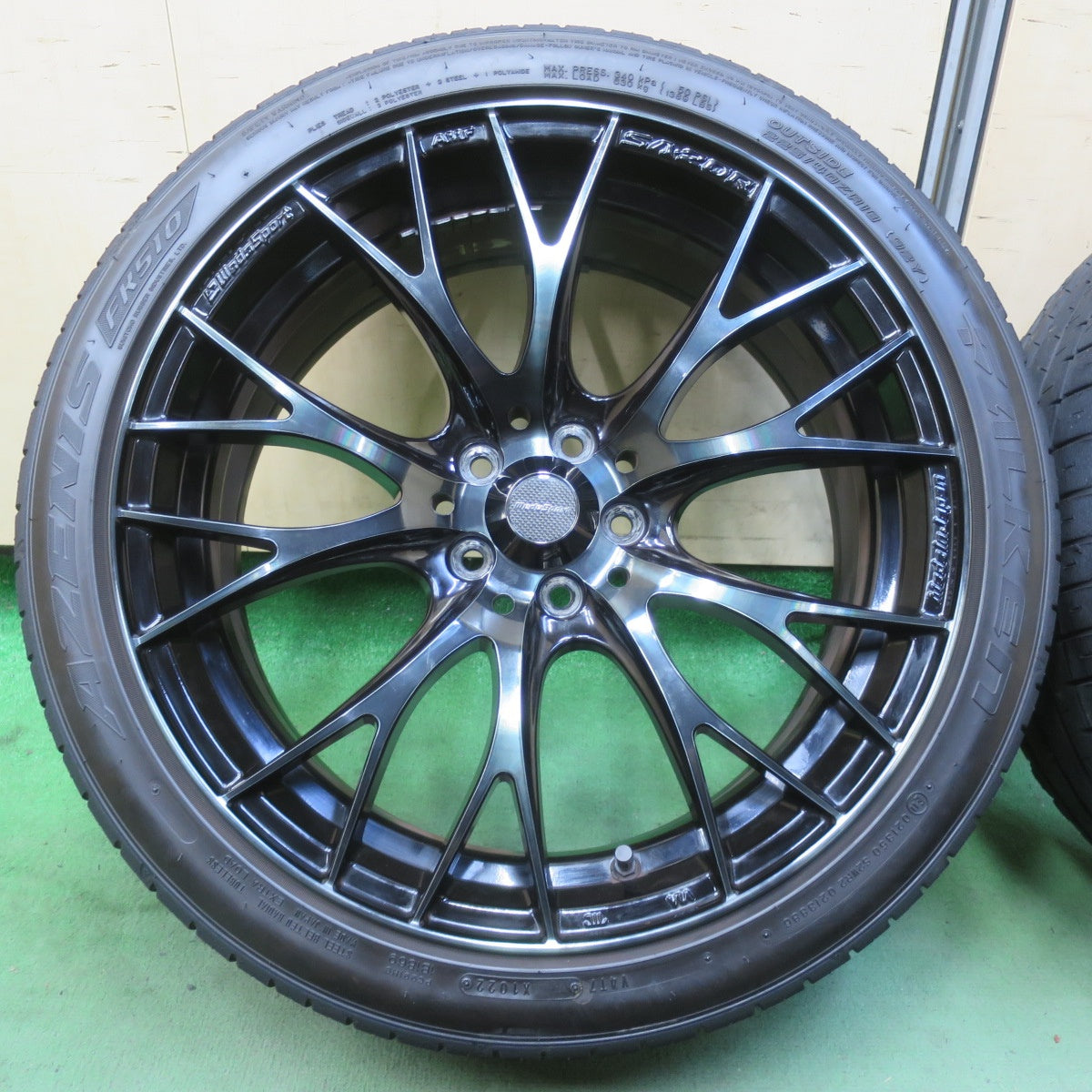 バリ溝！22年！キレイ！9分★86 BRZ 等 WedsSport SA-20R AMF 225/40R18 ファルケン アゼニス FK510 18インチ ウェッズスポーツ PCD100/5H★6043004イノ