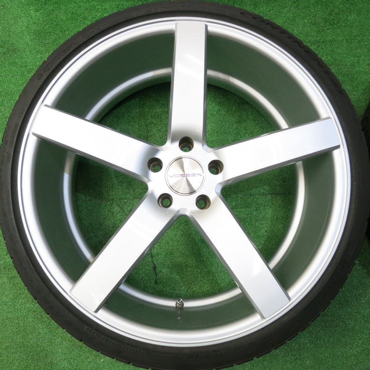 タイヤほぼ未使用！23年！キレイ★BMW 等 VOSSEN CV3 255/30R22 295/25R22 コンチネンタル エクストリーム コンタクト DWS06 プラス ヴォッセン PCD120/5H★5050209HAノ