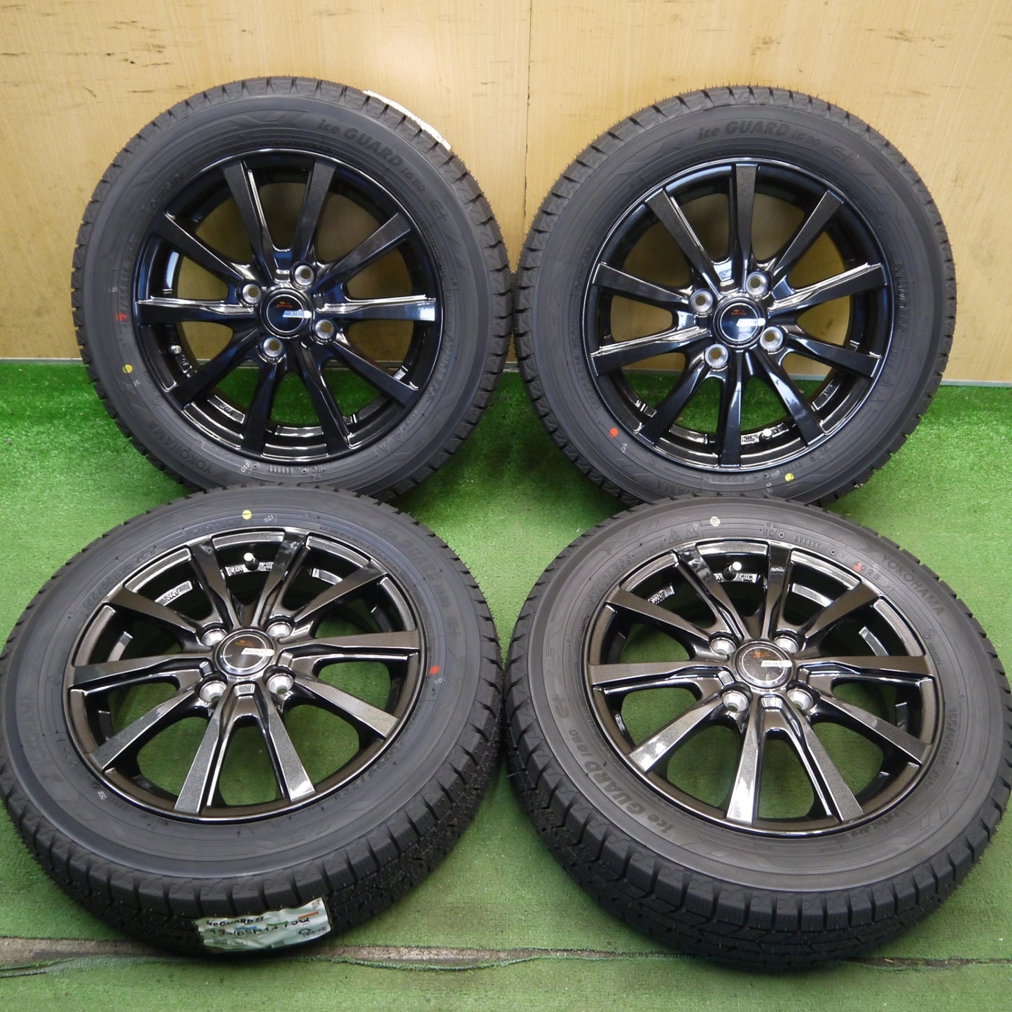 未使用！25年◎スタッドレス 155/65R14 ヨコハマ アイスガード iG80 WEZEN ウェーゼン 14インチ PCD100/4H◎6070502Hス