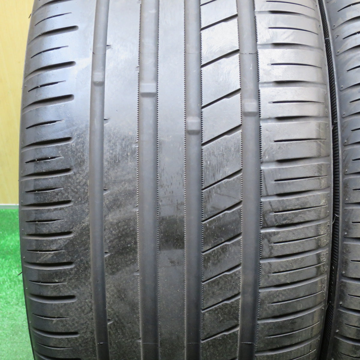 バリ溝！キレイ！8.5分★BMW 3シリーズ E90 Mスポーツ 純正 225/40R18 255/35R18 ジーテックス HP2000 vfm 18インチ PCD120/5H★6052003NJノ