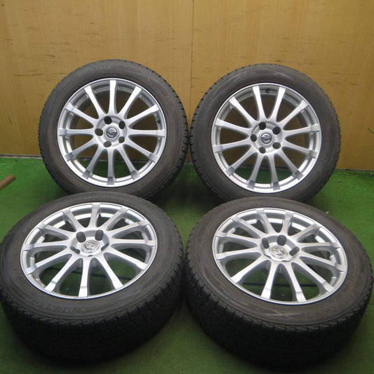 [送料無料] 4本価格★日産 T32 エクストレイル 純正 225/55R18 スタッドレス ダンロップ ウインターマックス SJ8 PCD114.3/5H★4061406Hス