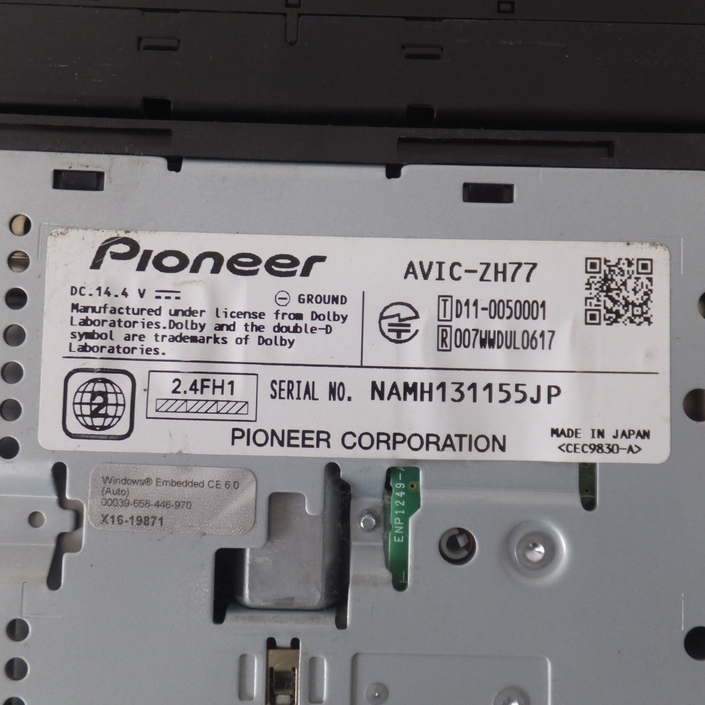 [送料無料] ★カロッツェリア carrozzeria AV一体型HDDナビゲーション サイバーナビ AVIC-ZH77[7]★