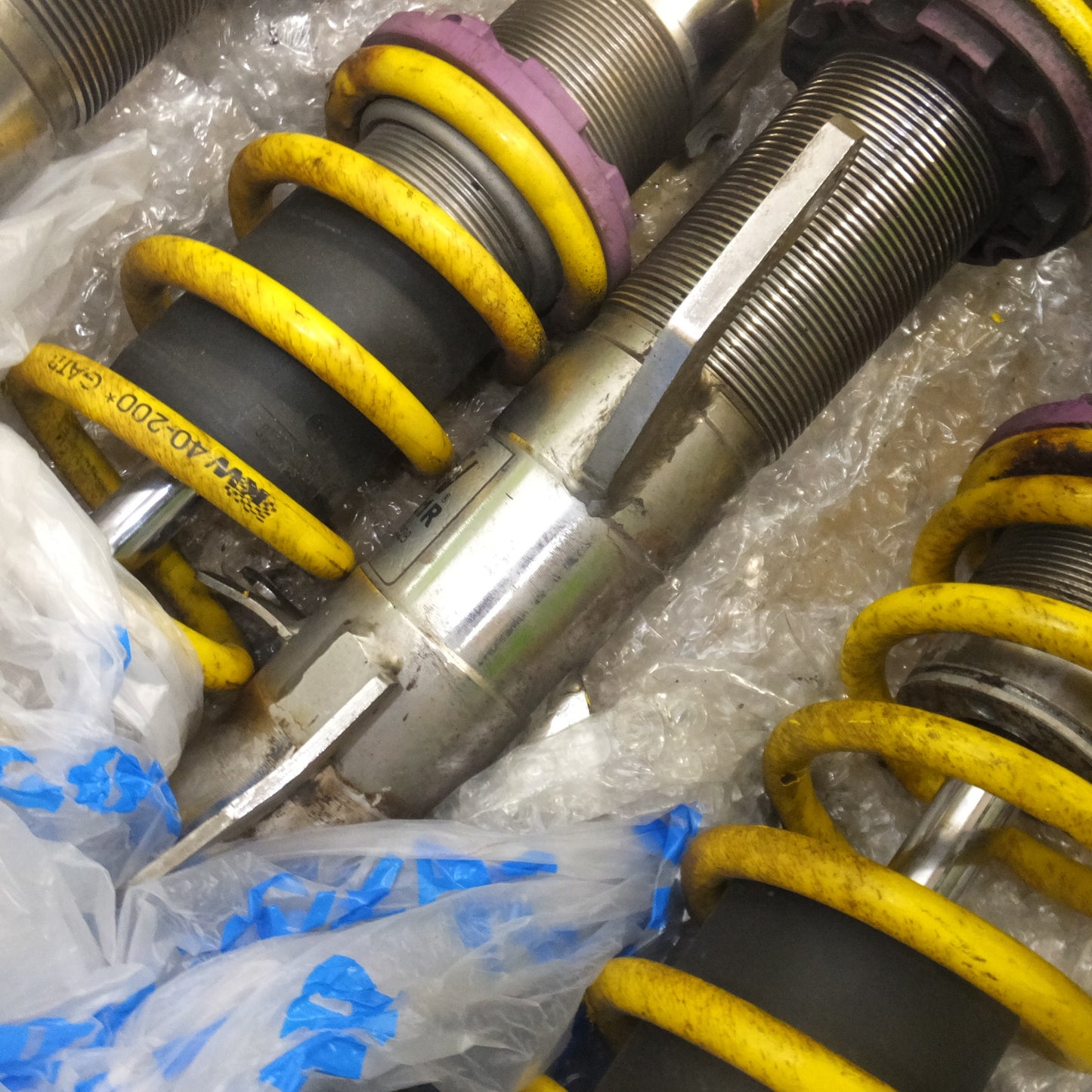 [送料無料] 岐阜発 ジャンク★KW ミニ XN20系 車高調 一式 セット　200 1021L　200 1021R　200 1121　サスペンション★