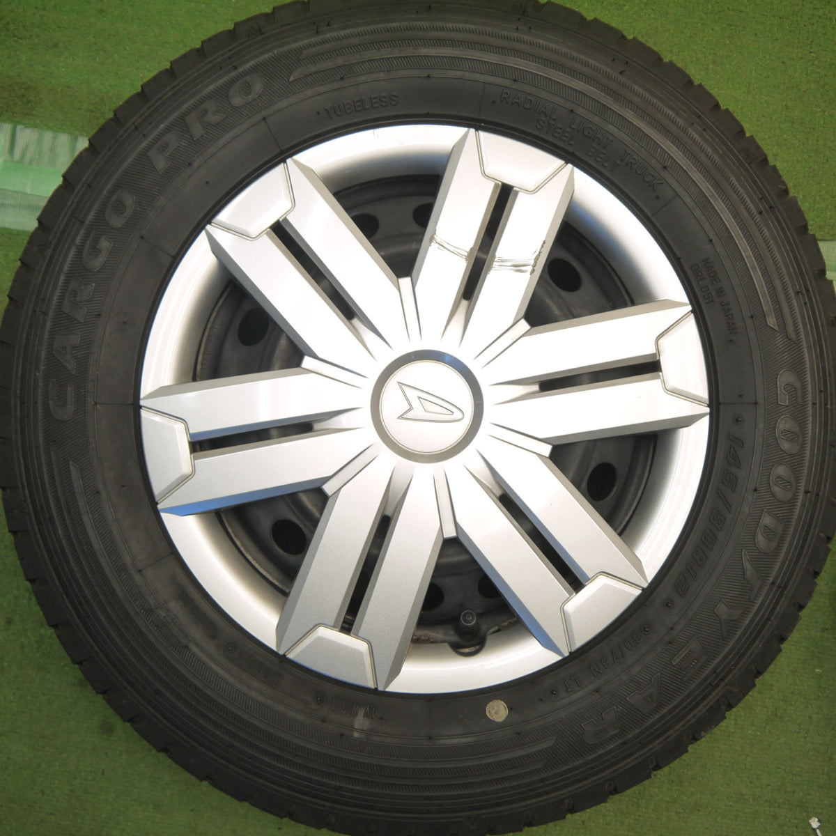 4本価格！25年◎ダイハツ アトレー 純正 スチール 145/80R12 80/78N グッドイヤー CARGO PRO カーゴ プロ 12インチ PCD100/4H◎6100204Hノ