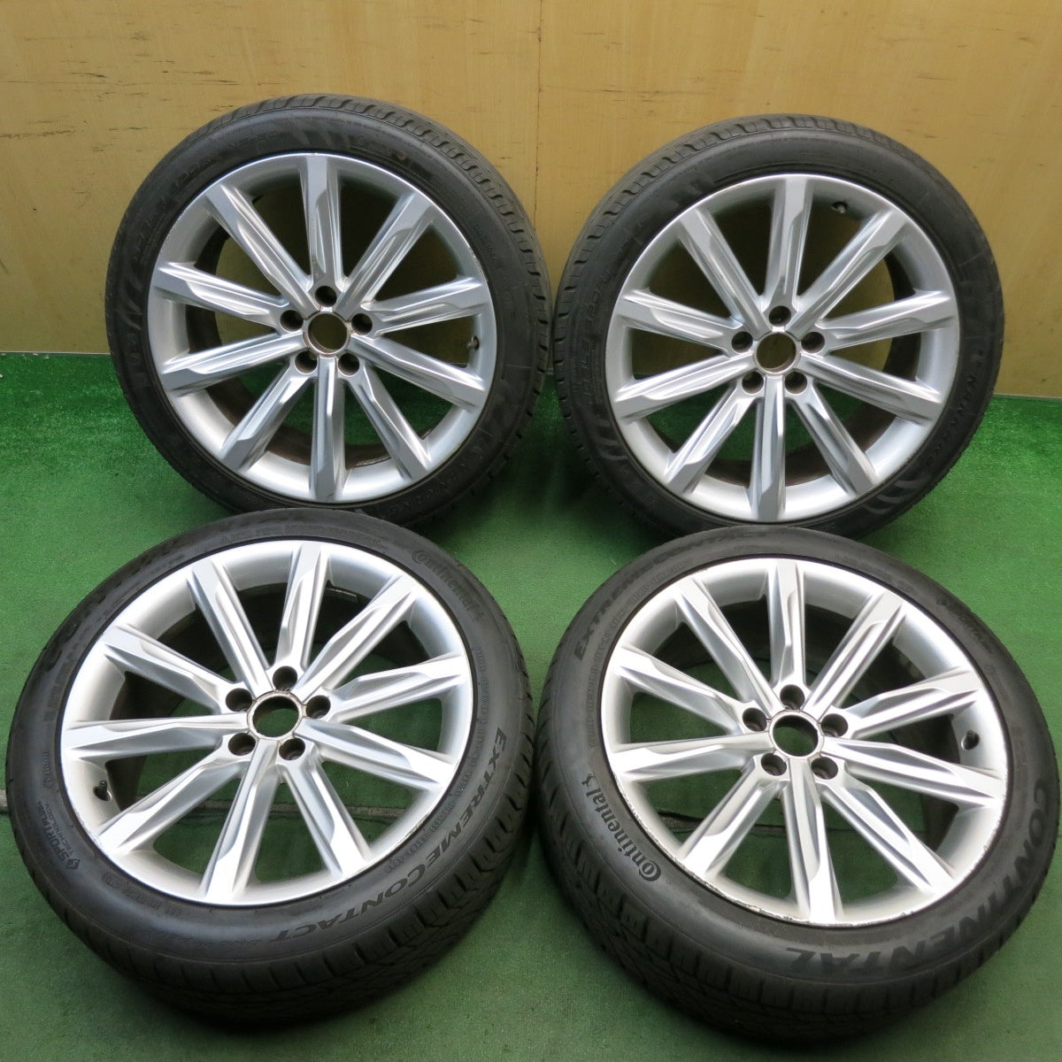 バリ溝！23年！9.5分◎アウディ A7 純正 255/40R19 ナンカン NOBLE SPORT NS-20 コンチネンタル エクストリームコンタクト DWS06 プラス 19インチ PCD112/5H◎6072505HAノ