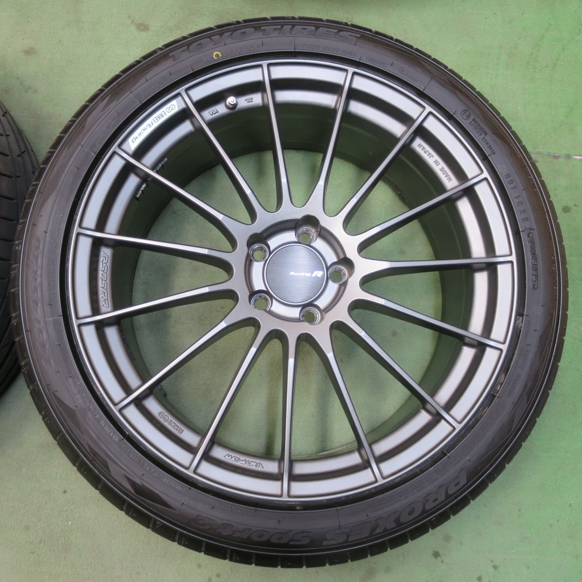 センサー付！バリ溝！25年！キレイ！ほぼ10分★ENKEI Racing RS05RR 245/45R20 トーヨー プロクセス スポーツ2 エンケイ レーシング 20インチ PCD114.3/5H★6031606イノ