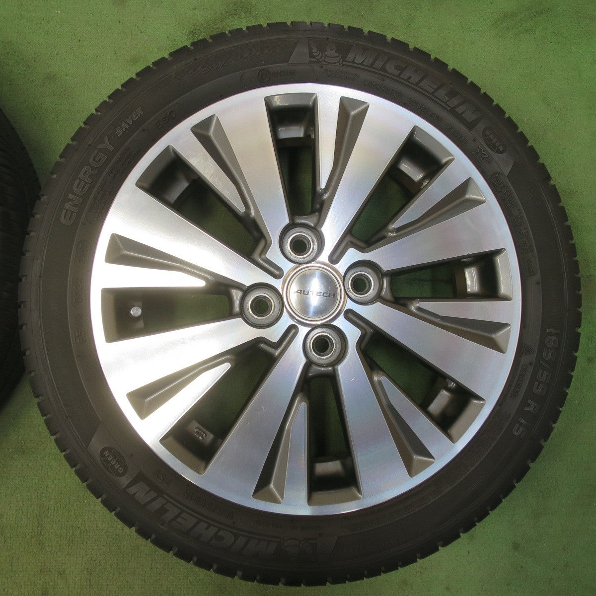 4本価格★日産 デイズ ルークス 純正 OP AUTECH 165/55R15 ミシュラン エナジーセイバー ESC 15インチ オーテック PCD100/4H★6031212イノ