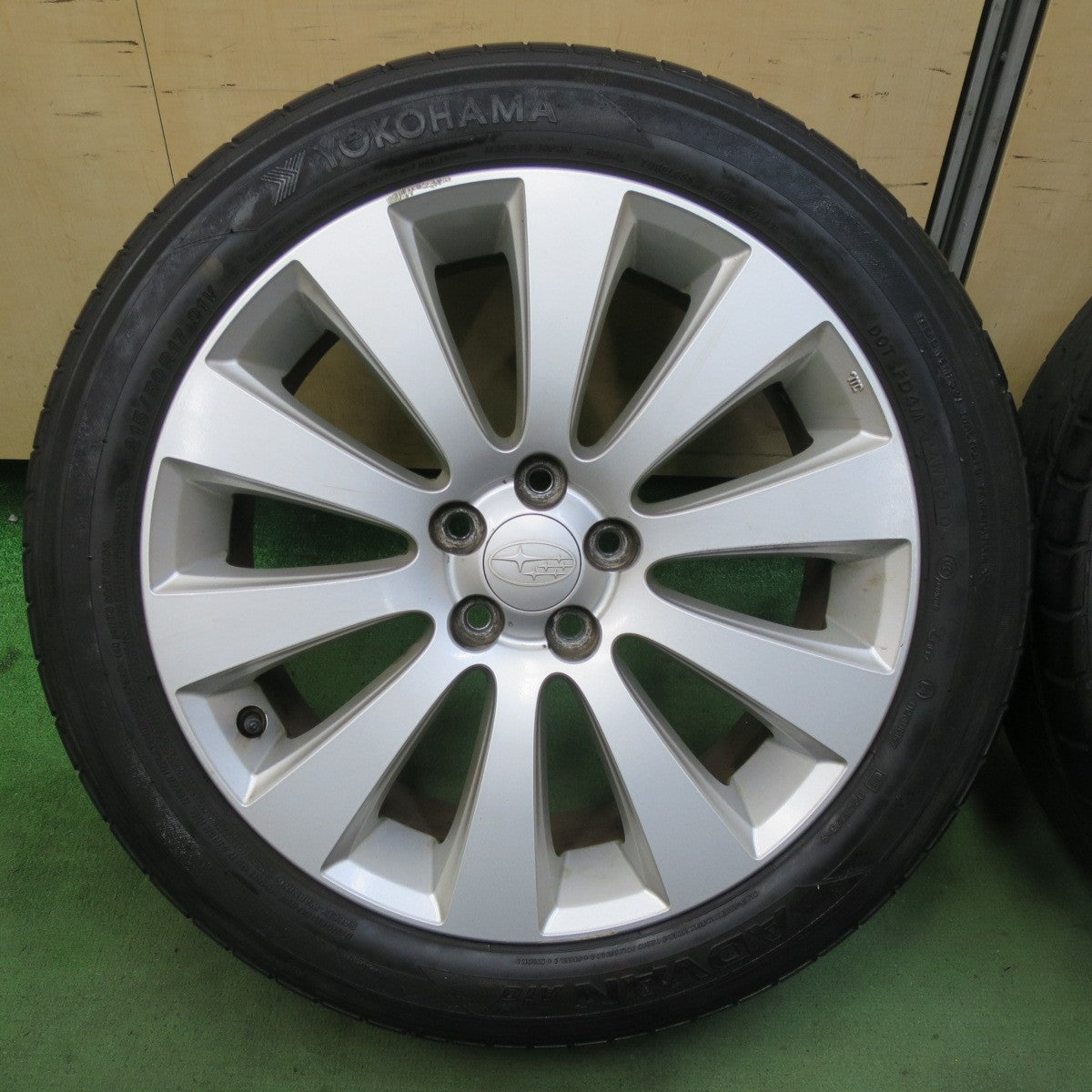 4本価格★スバル レガシィ 純正 215/50R17 ヨコハマ アドバン A10 17インチ PCD100/5H★5111005TTノ