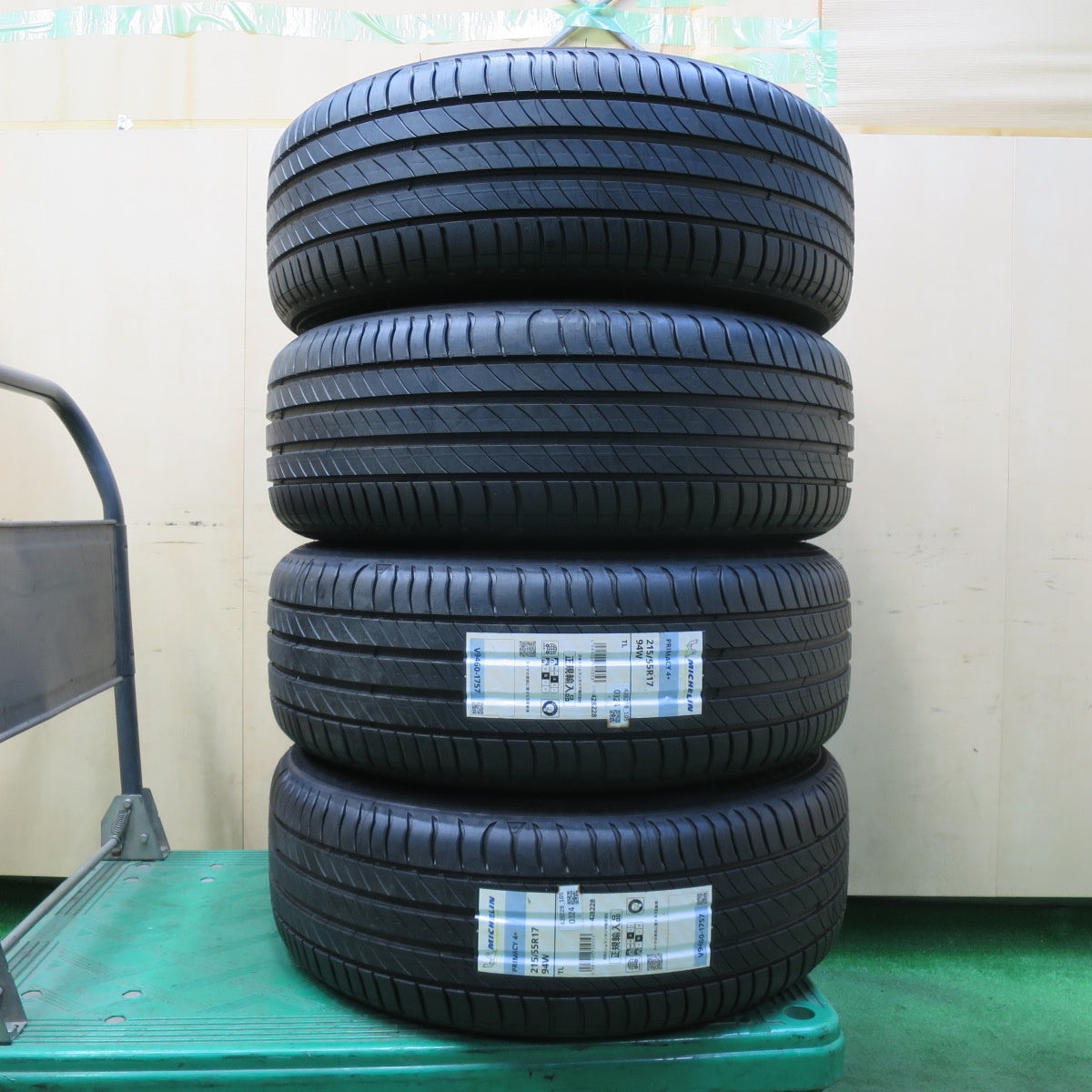 [送料無料] 未使用！24年★ボルボ 等 BBS SR007 KBA49538 215/55R17 ミシュラン プライマシー4 17インチ PCD108/5H★4101302イノ