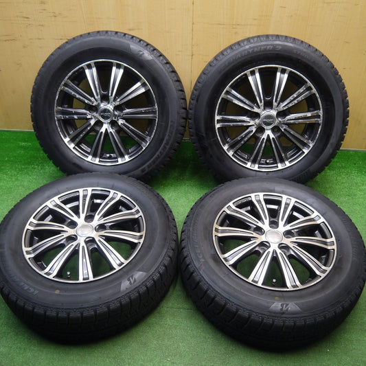 バリ溝！9.5分★スタッドレス 195/65R15 ブリヂストン アイスパートナー2 SMACK ENKEI スマック エンケイ 15インチ PCD114.3/5H★5120807Hス
