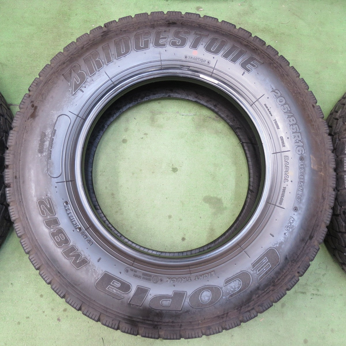 ほぼ未使用！25年！6本★トラック バス タイヤ 205/85R16 117/115N ブリヂストン エコピア M812 ミックス オールシーズン 16インチ★6013108イスタ