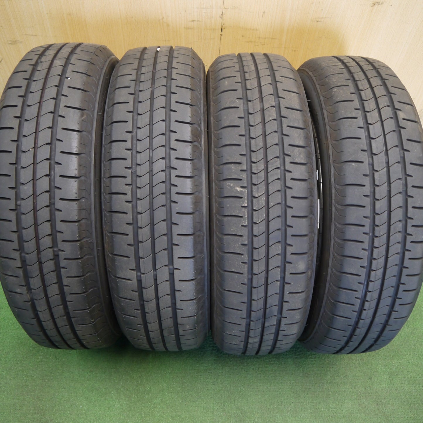 バリ溝！24年！9.5分以上★日産 デイズ ルークス 純正 155/65R14 ブリヂストン NEWNO ニューノ 14インチ PCD100/4H★6051207Hノ
