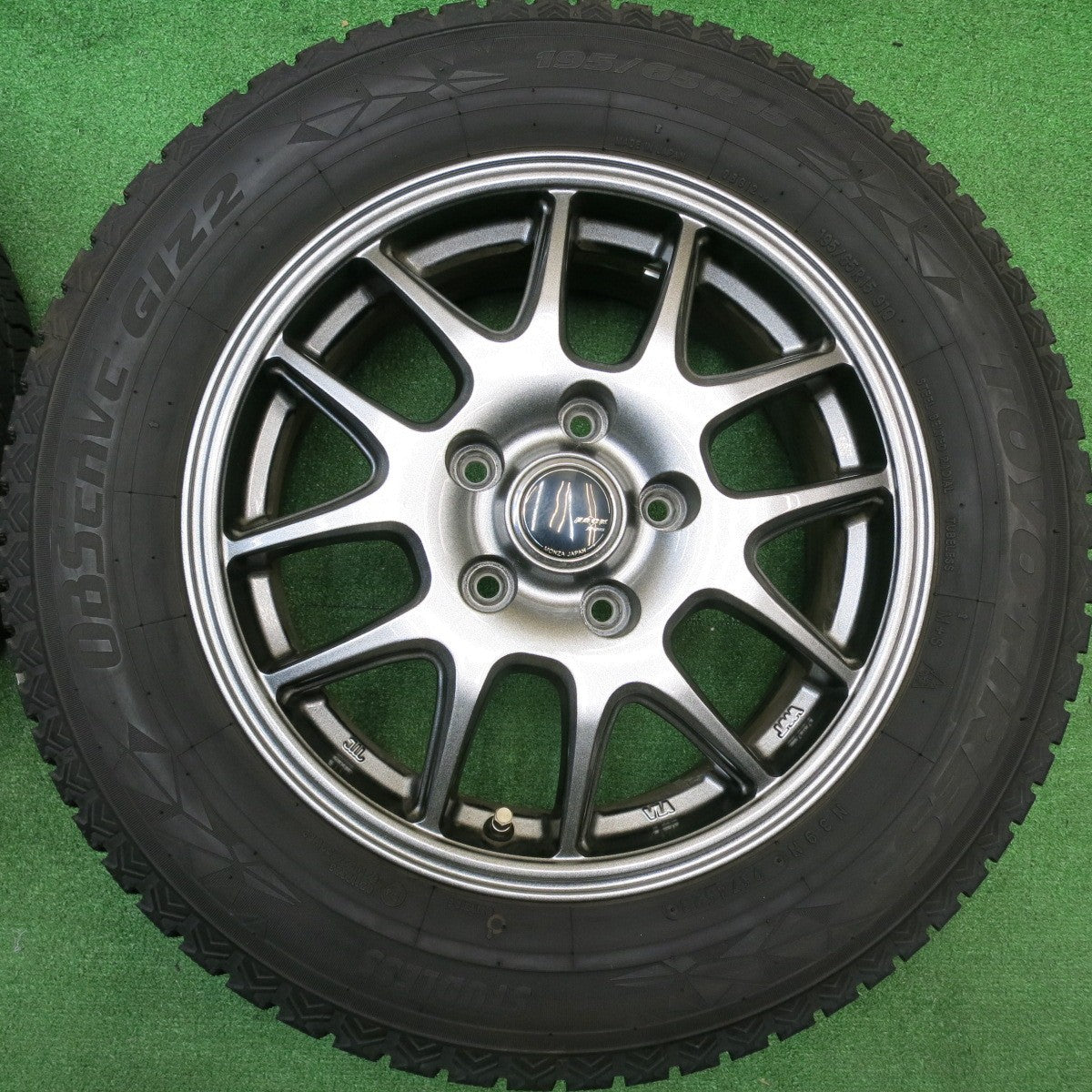 バリ溝！23年！キレイ！9分★スタッドレス 195/65R15 トーヨー オブザーブ GIZ2 ZACK JP-205 MONZA ザック モンツァ 15インチ PCD114.3/5H★5111304HAス