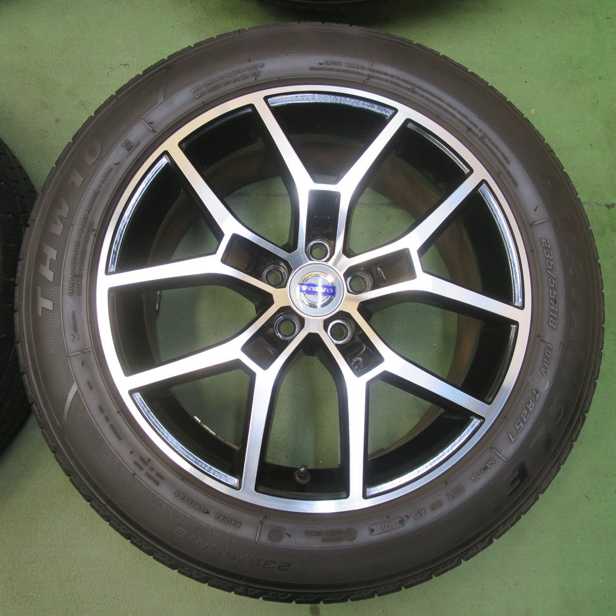バリ溝！9.5分◎ボルボ ポールスター 純正 タイプ 社外 235/55R18 トライアングル THW10 TR257 18インチ PCD108/5H◎6081701イノ