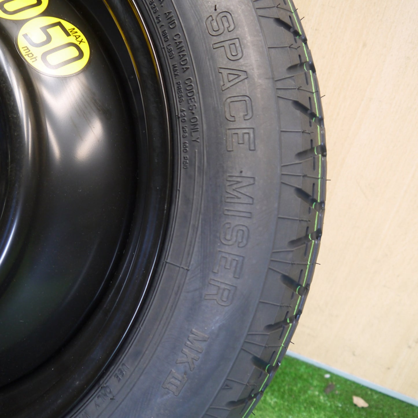 未使用！25年！1本◎トヨタ 90系 ノア 純正 車載 スペア 135/80R16 ダンロップ SPACE MISER MKⅢ 16インチ PCD114.3/5H◎6061906Hノ