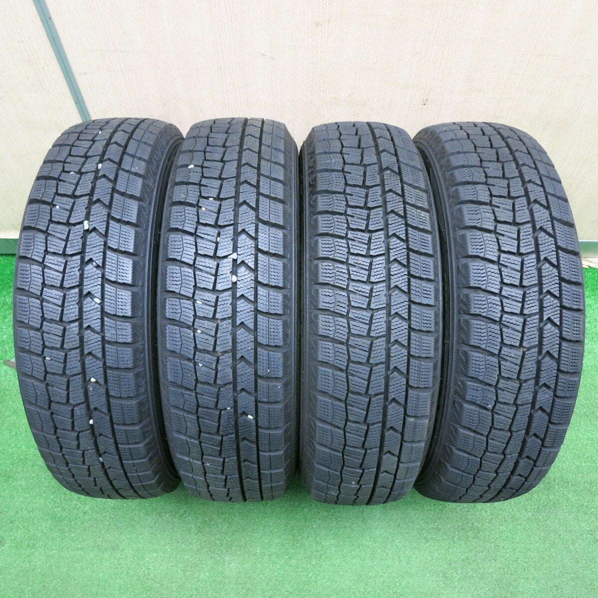 バリ溝！23年！キレイ！9.5分以上★スタッドレス 165/65R14 ダンロップ ウインターマックス WM02 SEIN ザイン 14インチ PCD100/4H★5020304TNス