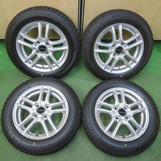 バリ溝！22年！キレイ！9分★スタッドレス 165/65R14 ブリヂストン アイスパートナー2 BALMINUM SR5 バルミナ 14インチ PCD100/4H★5121302イス