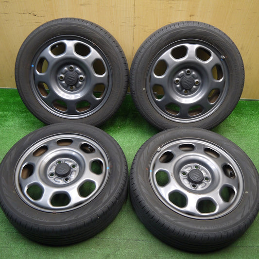 バリ溝！22年！キレイ！8.5分★スズキ ハスラー 純正 スチール 165/60R15 ヨコハマ BluEarth-RV RV03 CK 15インチ PCD100/4H★5121602Hノ