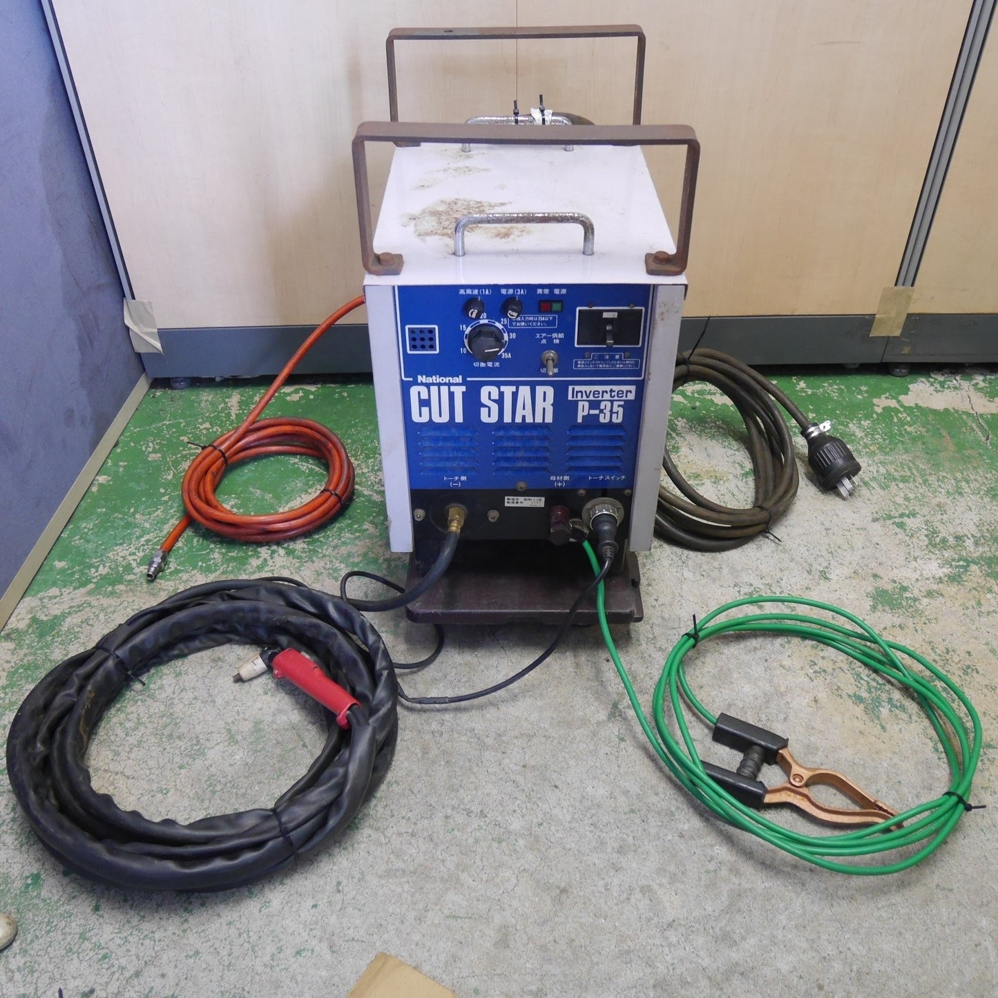 [送料無料] ☆National CUT STAR エアー プラズマ 切断機 YP-030P P-35 カットスター インバーター 単相/三相 200V ナショナル 松下 現状品☆