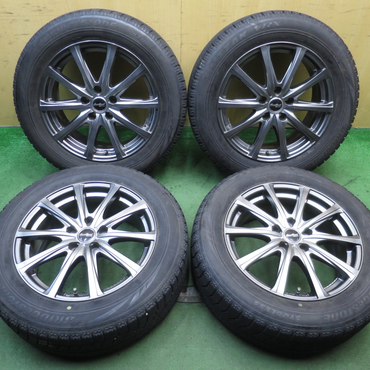 キレイ★スタッドレス 215/60R17 ブリヂストン ブリザック VRX EuroSpeed MANARAY SPORT 17インチ ユーロスピード PCD114.3/5H★5081101NJス