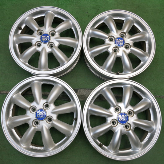 4本価格★ダイハツ ミラジーノ 純正 MINILITE ホイール 15インチ ミニライト 15×4.5J PCD100/4H★5081508HAホ