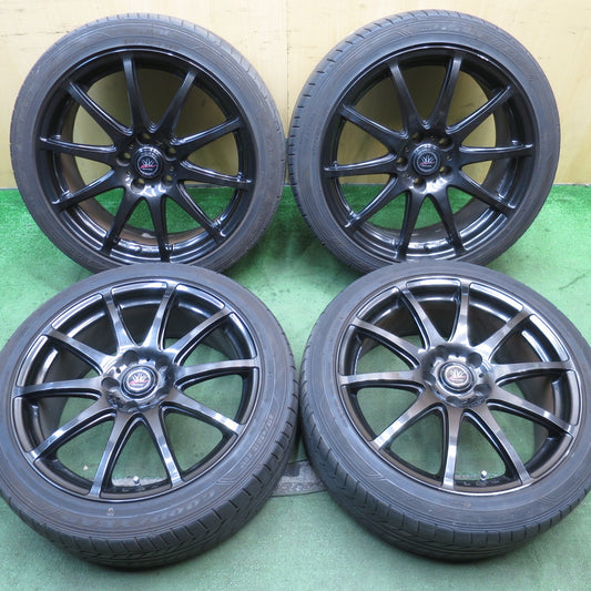 4本価格！21年★LOXARNY SPORT BADX 215/45R18 グッドイヤー イーグル LS EXE 18インチ ロクサーニ PCD114.3/5H★5080809NJノ