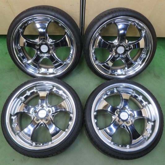 バリ溝！25年！9.5分★SHALLEN AME ENKEI 215/35R19 225/35R19 サイルン ATREZZO ZSR シャレン エンケイ 19インチ PCD114.3/5H★6060701イノ