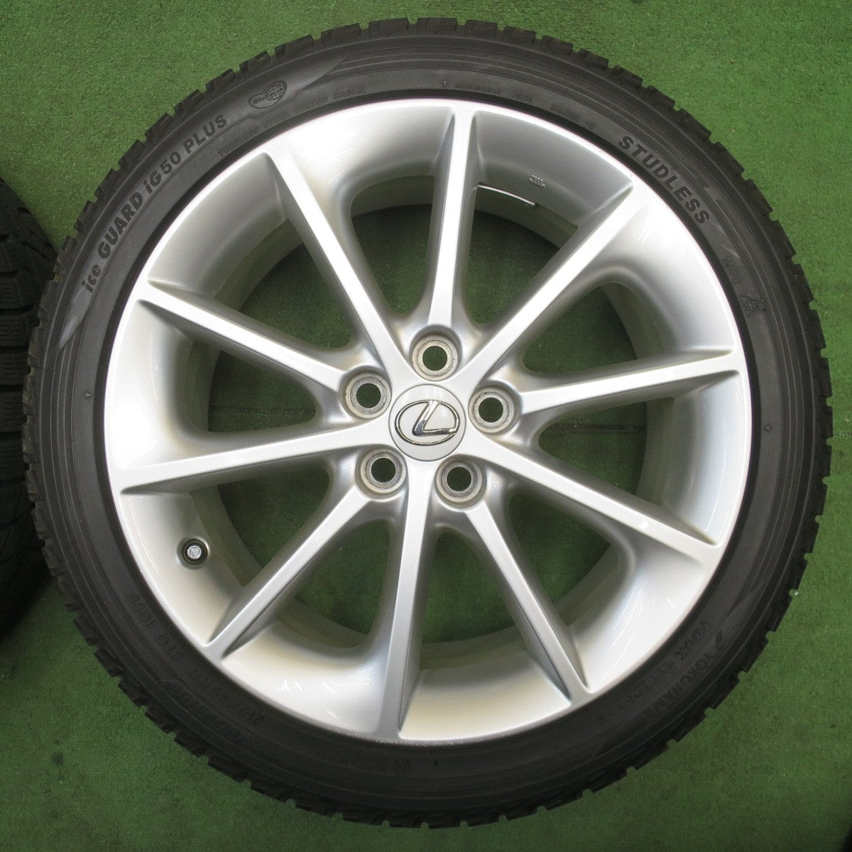 キレイ★レクサス CT 純正 215/45R17 スタッドレス ヨコハマ アイスガード iG50 プラス 17インチ PCD100/5H★6052901NJス