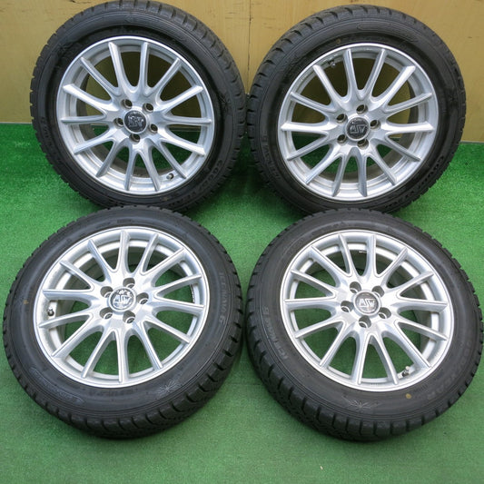 バリ溝！キレイ！9.5分★アウディ ワーゲン 等 O・Z MSW 86 205/50R16 スタッドレス グッドイヤー アイスナビ6 OZ 16インチ PCD100/5H★5120602HAス