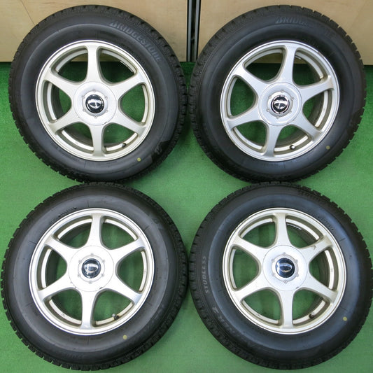 *送料無料* バリ溝！20年！9.5分★スタッドレス 195/65R15 ブリヂストン アイスパートナー2 NEO EUROPEAN PRD・SX PCD100 114.3/5H マルチ★4040206イス