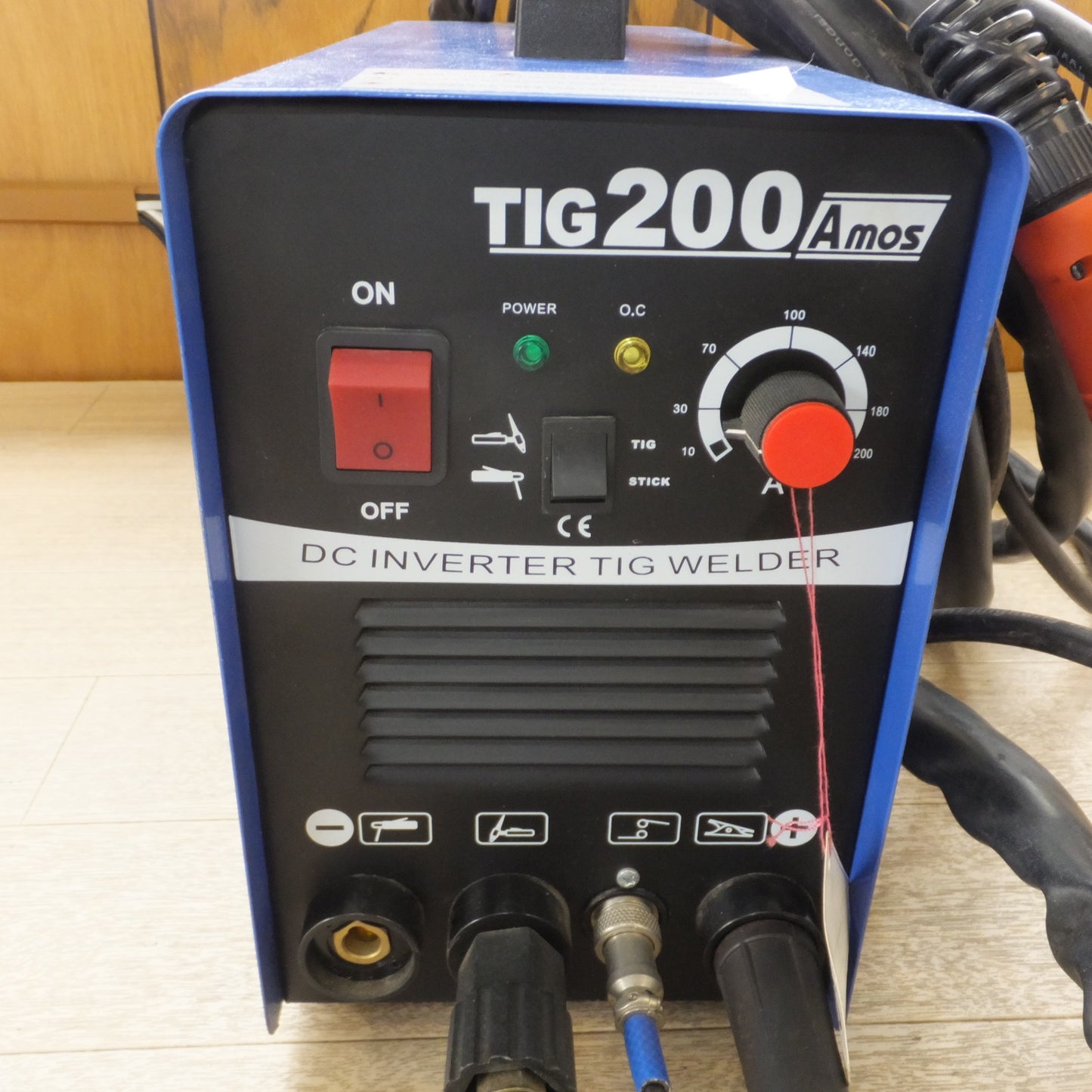 [送料無料] ★TIG溶接機 DC INVERTER TIG WELDER TIG200Amos EN60974-1　200V 50-60Hz　メーカー 不明★