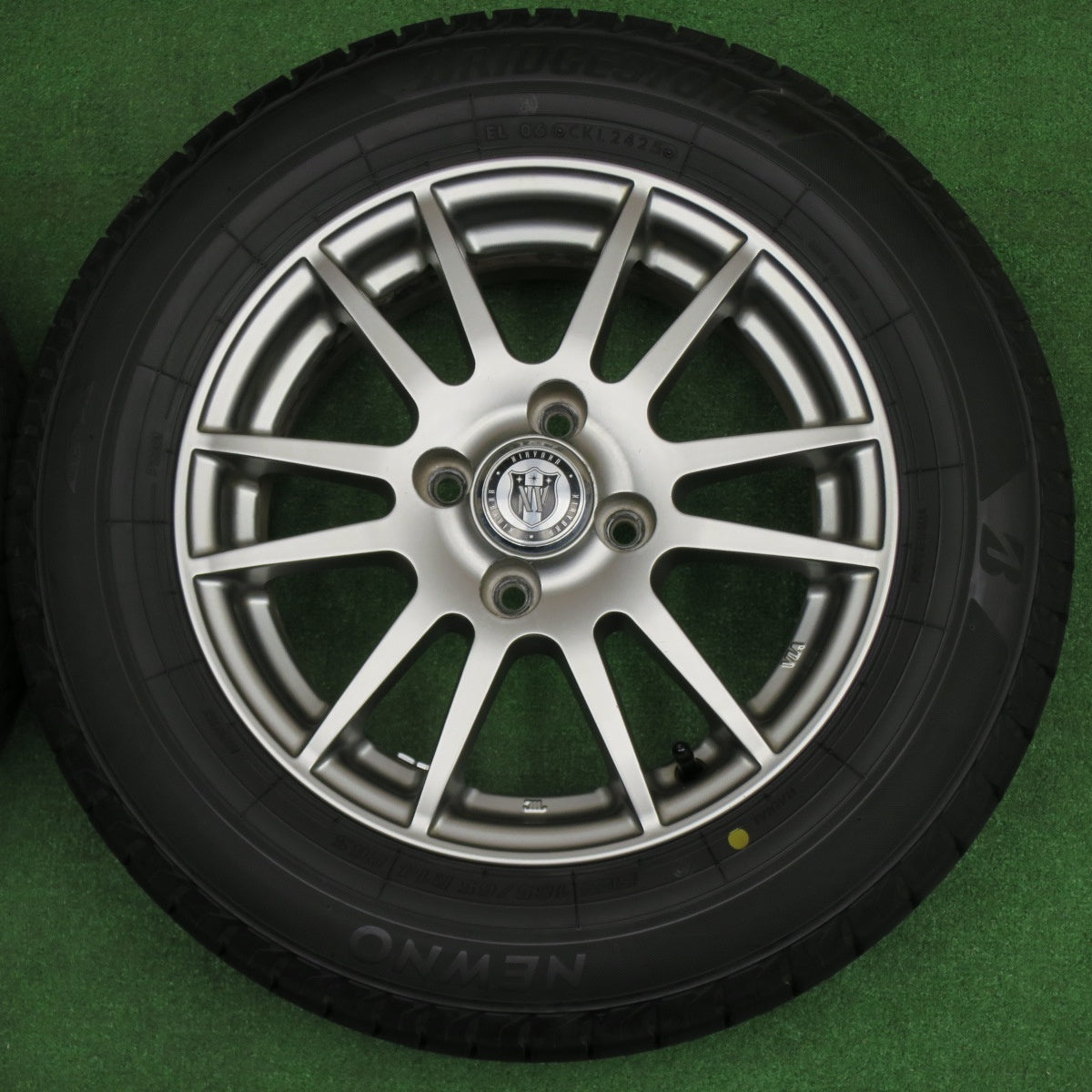バリ溝！25年！キレイ！ほぼ10分★185/65R14 ブリヂストン NEWNO NIRVANA NV ニルバーナ ニルヴァーナ ニューノ 14インチ PCD100/4H★6031504NKノ