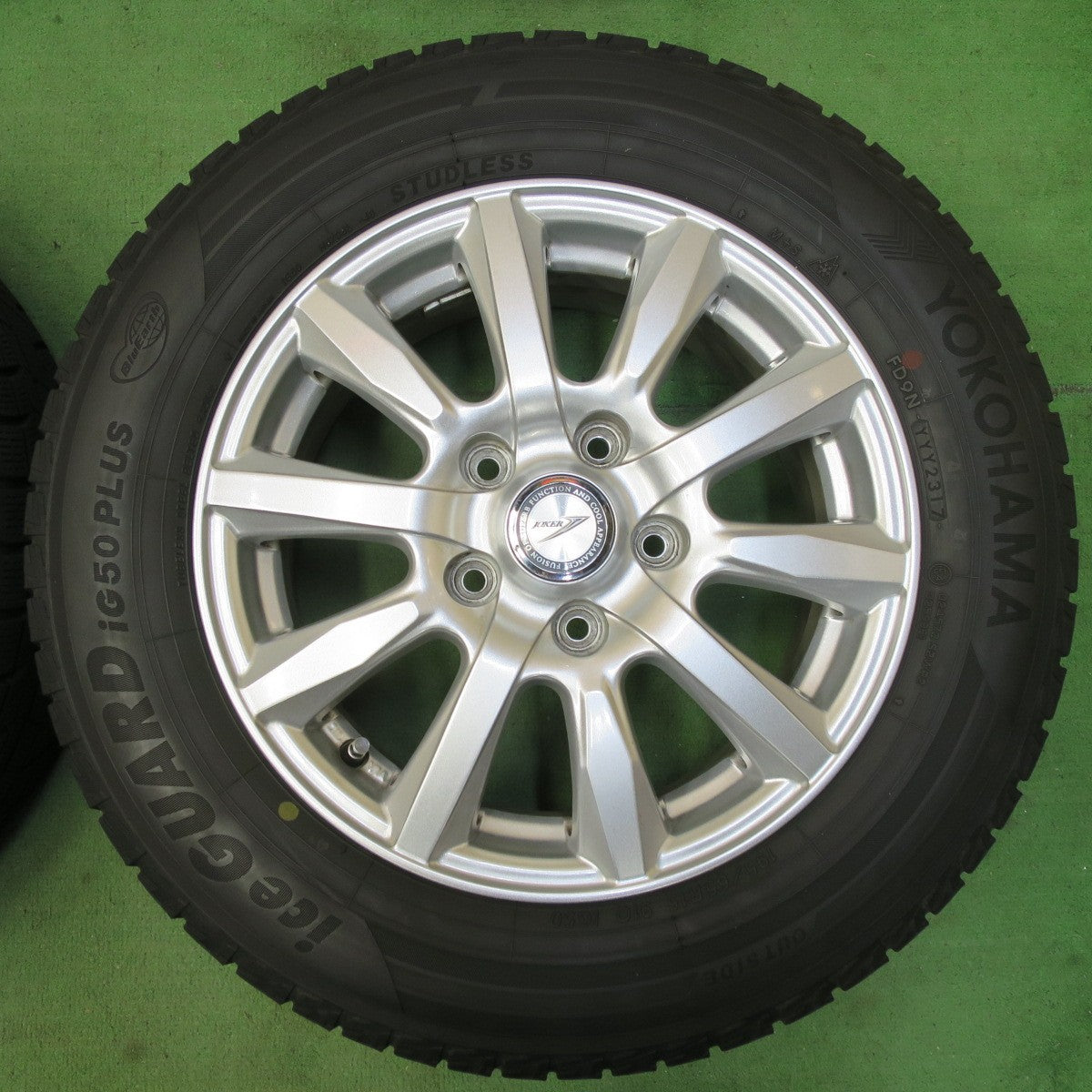 キレイ★スタッドレス 195/65R15 ヨコハマ アイスガード iG50 プラス JOKER ジョーカー 15インチ PCD114.3/5H★5042405イス