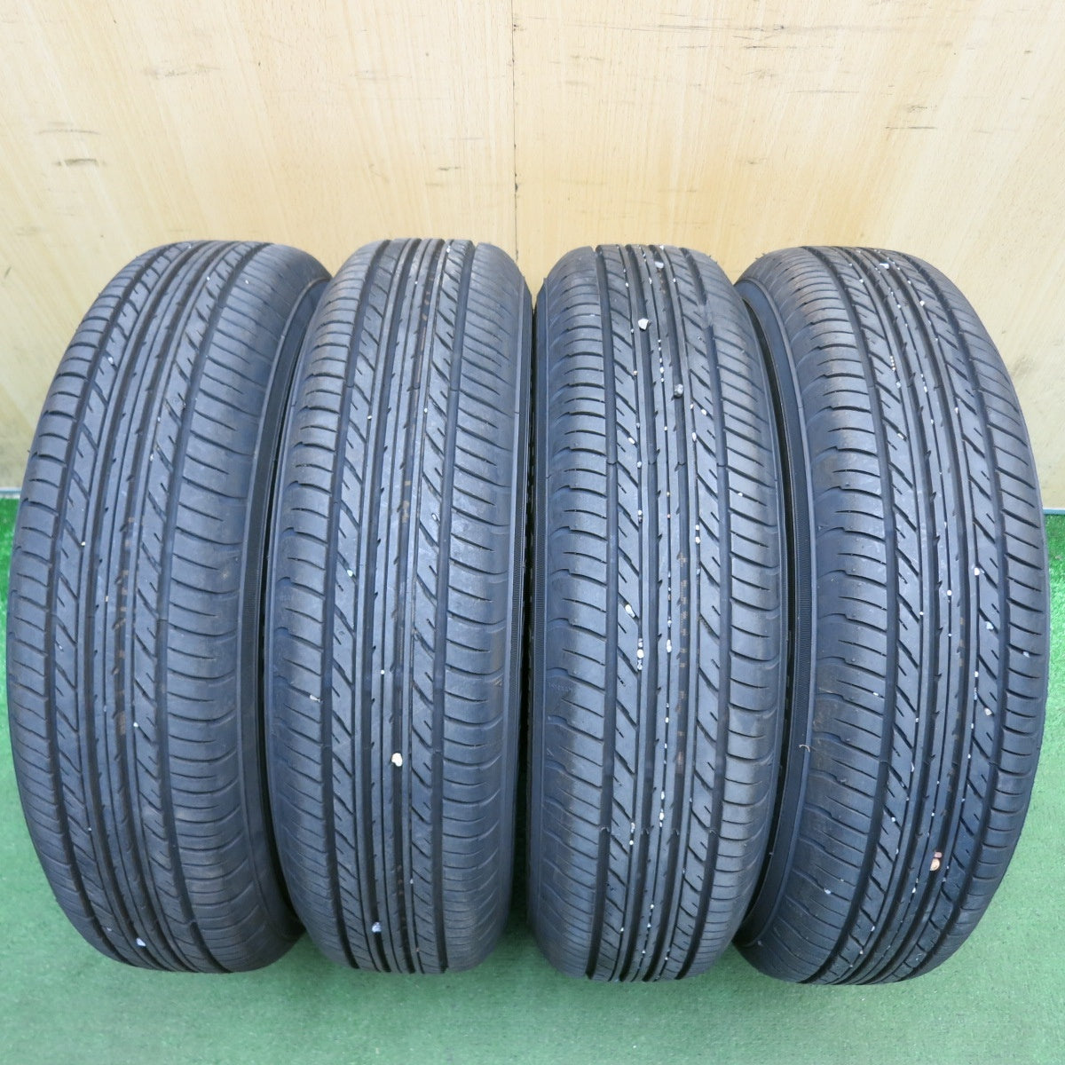 バリ溝！23年！8.5分◎145/80R13 デュラン MU:TECH ECO ヨコハマ 製 スチール ホイール 13インチ PCD100/4H◎6082705HAノ