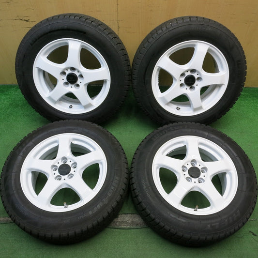 バリ溝！23年！キレイ！9.5分★プリウス 等 195/65R15 スタッドレス ハイフライ Win-turi 216 FINALIST ファイナリスト 15インチ PCD100/5H★5062002HAス