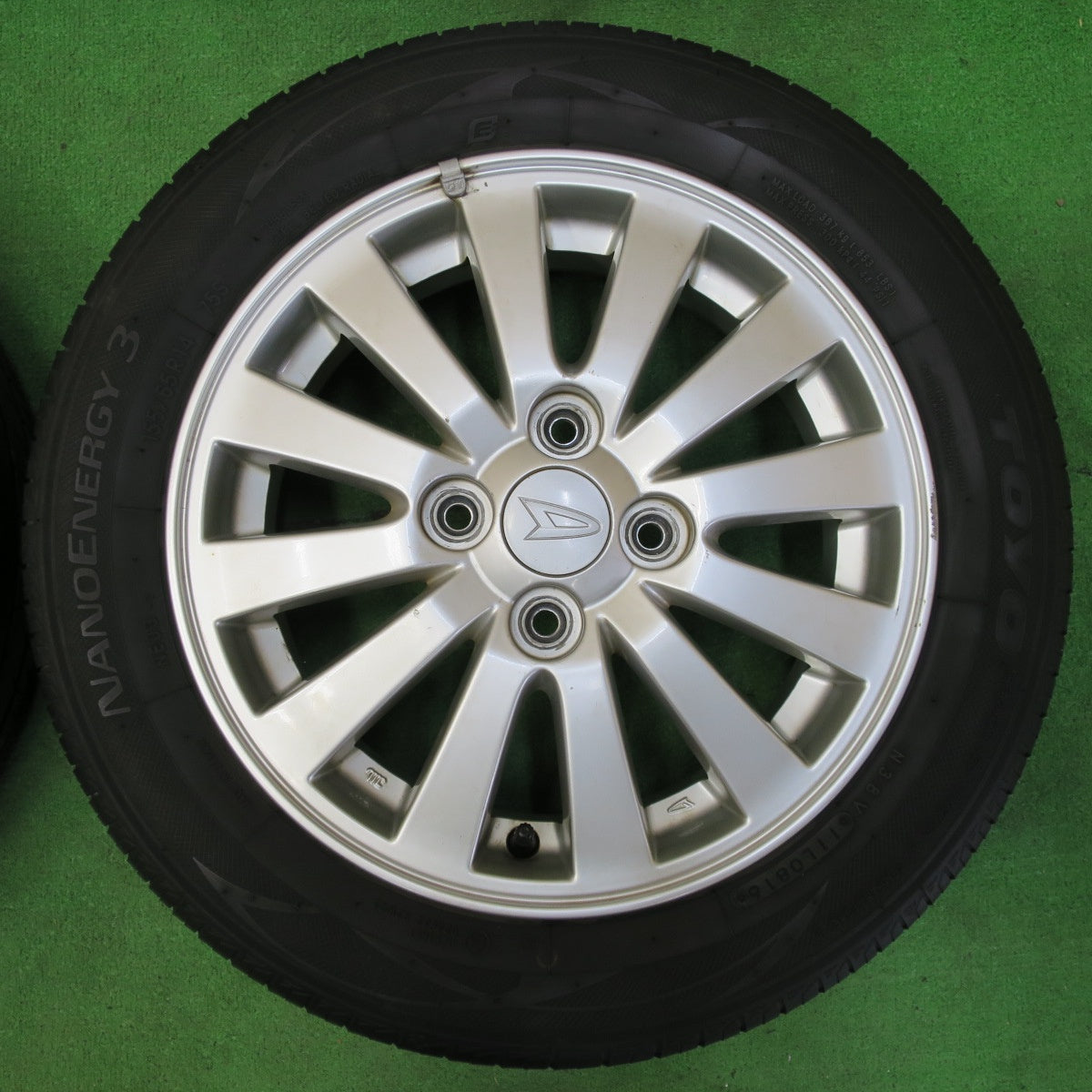*送料無料* 4本価格★ダイハツ ムーヴ コンテ 純正 155/65R14 トーヨー ナノエナジー3 14インチ PCD100/4H★4060707イノ