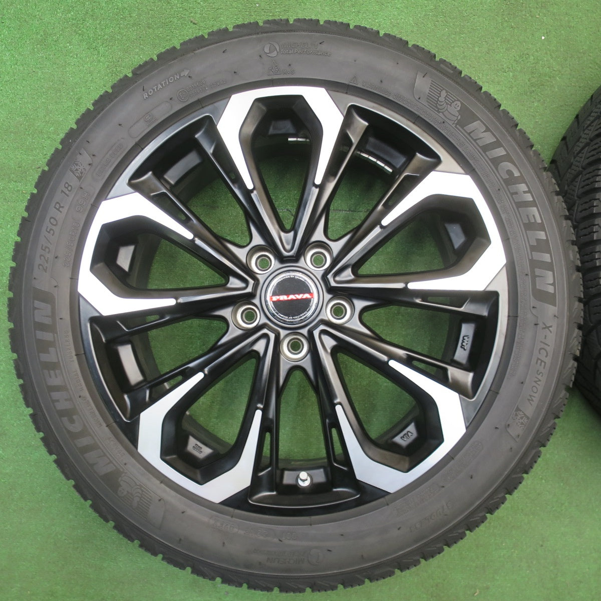 4本価格★Leyseen PRAVA 5X 225/50R18 スタッドレス ミシュラン X-ICE SNOW レイシーン プラバ 18インチ PCD114.3/5H★6021001NJス