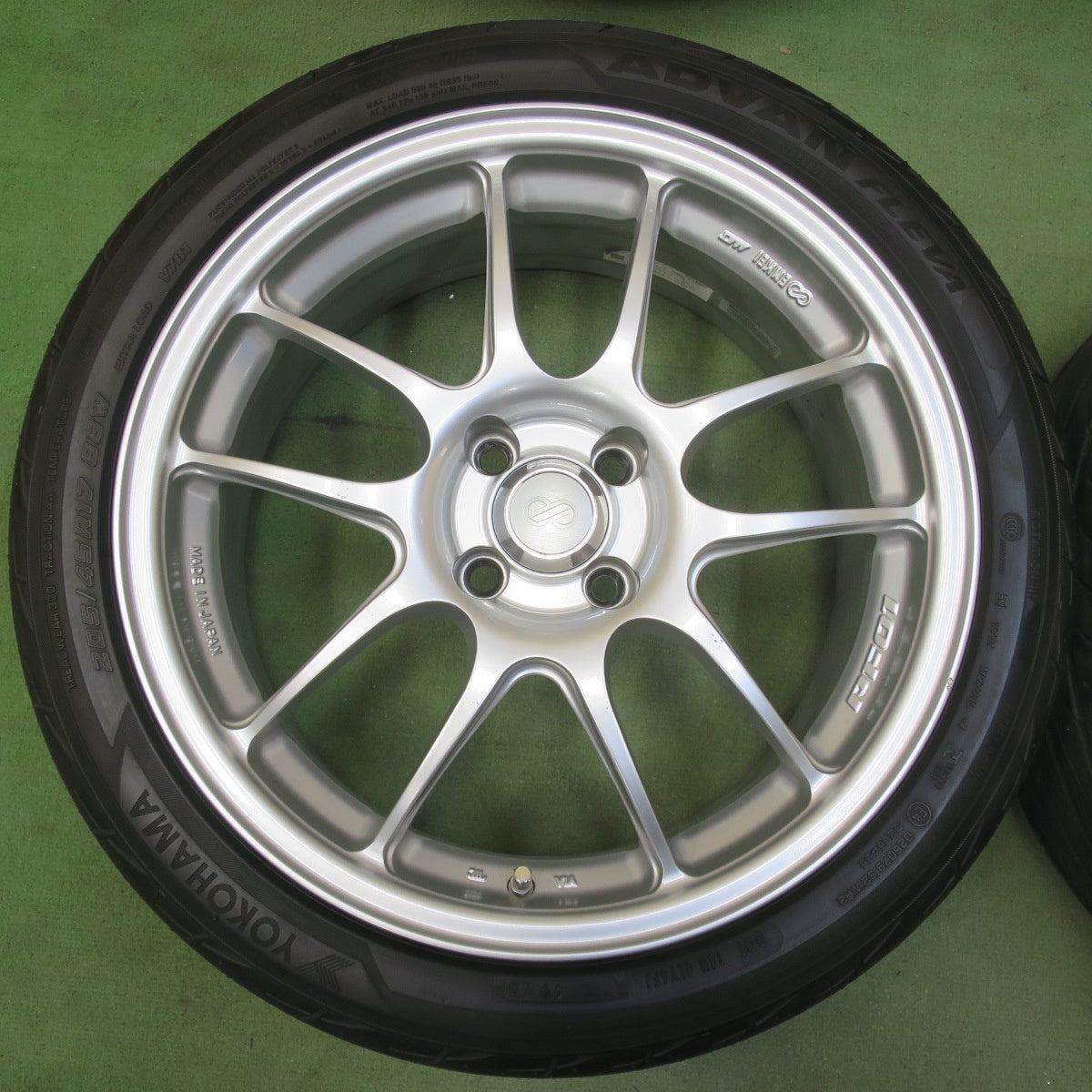 バリ溝！25年！キレイ！ほぼ10分◎ENKEI PF01 205/45R17 ヨコハマ アドバン FLEVA V701 エンケイ 17インチ PCD100/4H◎6071808イノ