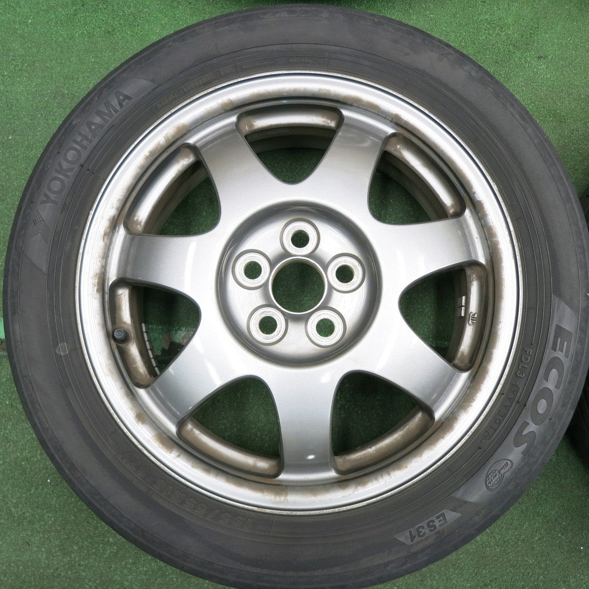 *送料無料* 4本価格★トヨタ 20系 プリウス 純正 195/55R16 ヨコハマ エコス ES31 16インチ PCD100/5H★4053006HAノ