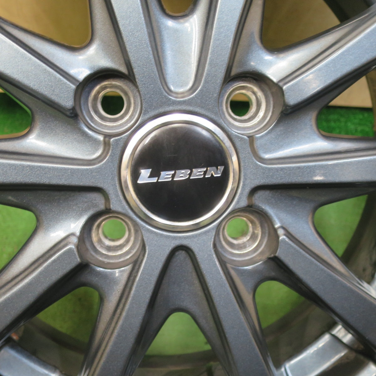 バリ溝！21年！キレイ！9.5分以上★スタッドレス 155/65R14 オートバックス ノーストレック N3i LEBEN レーベン 14インチ PCD100/4H★5111207TTス