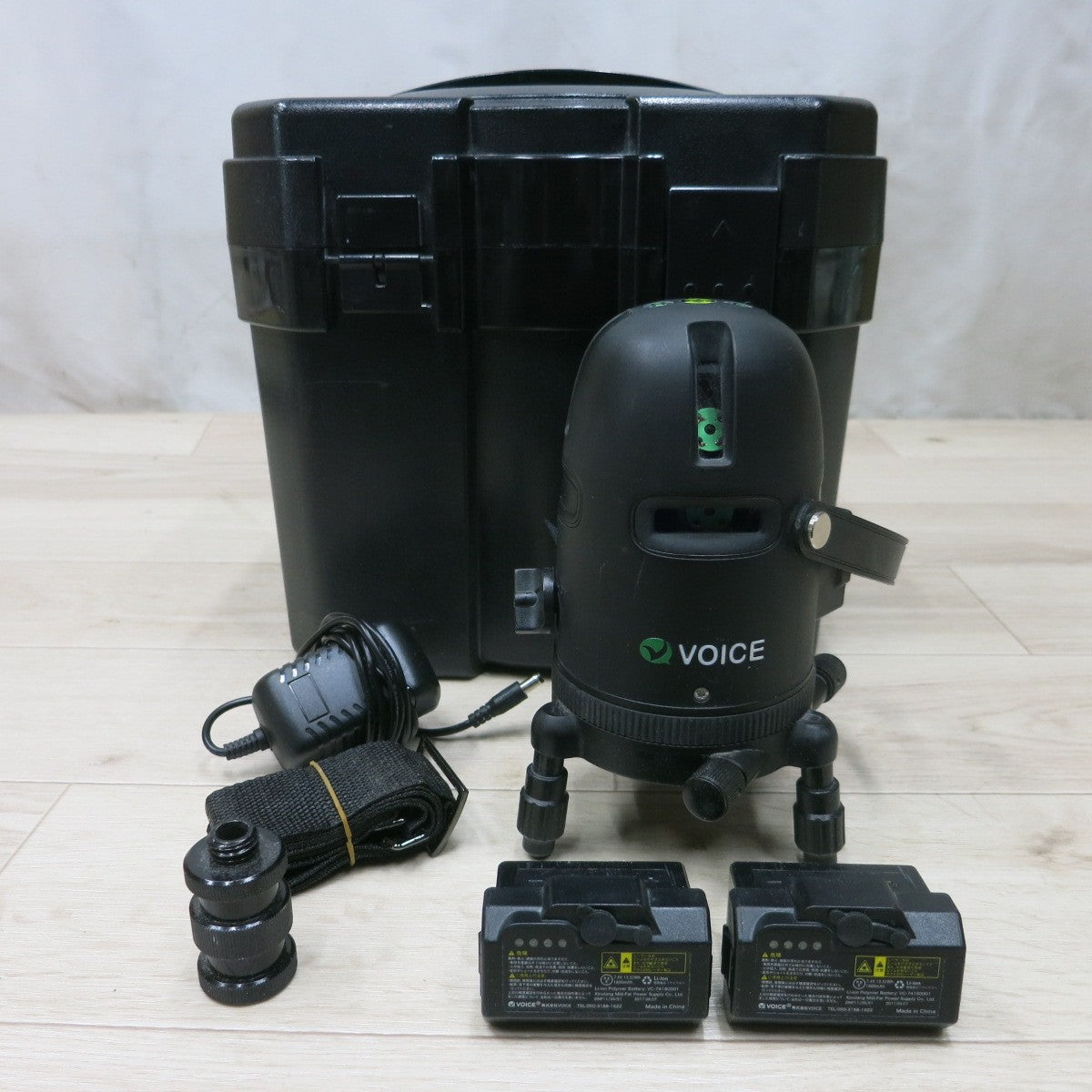 [送料無料] バッテリー2個◆VOICE 5ライン グリーンレーザー墨出し器 Model G5 測定 設計 ボイス ヴォイス◆