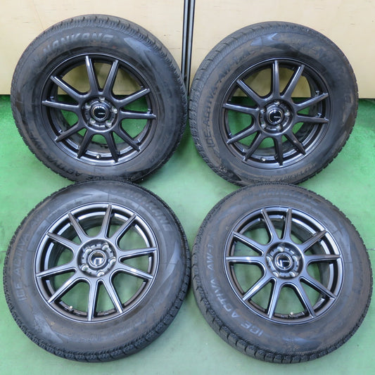 バリ溝！23年！キレイ！9分★スタッドレス 225/65R17 ナンカン アイスアクティバ AW-1 EMBELY 17インチ PCD114.3/5H★5093016イス
