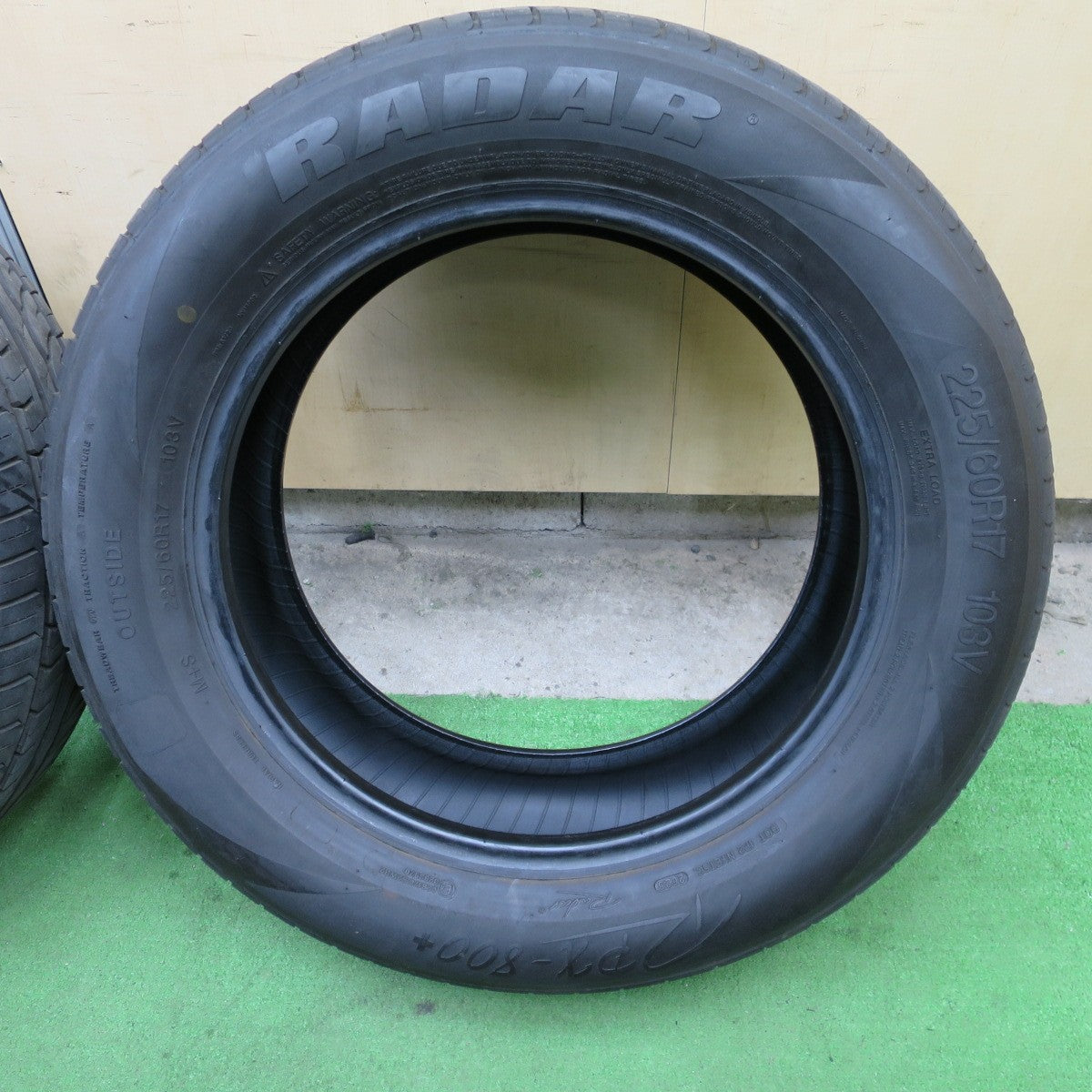 バリ溝！25年！9.5分★225/60R17 レーダー RPX-800+ RADAR 17インチ タイヤ アルファード ヴェルファイア ハリアー エクストレイル 等★6030201NGノタ