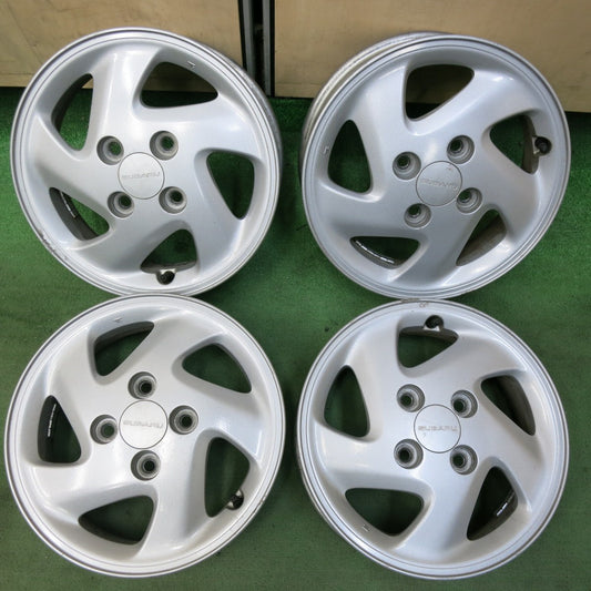 4本価格★スバル プレオ 純正 ホイール 13インチ 13×4.00B PCD100/4H★5042318SYホ